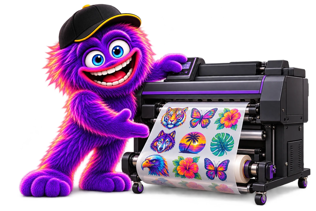 Mascote ADN — Impressão DTF