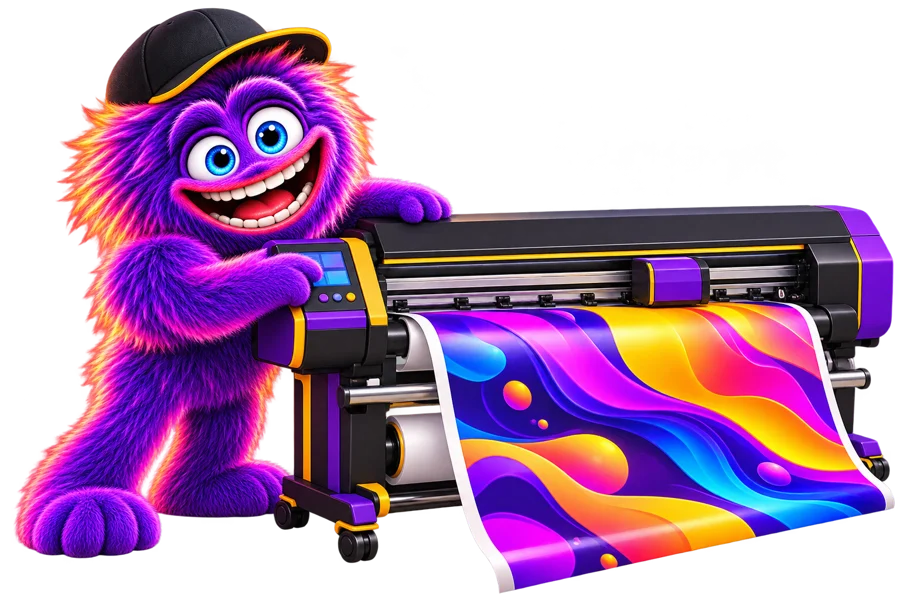 Mascote ADN — Impressão digital