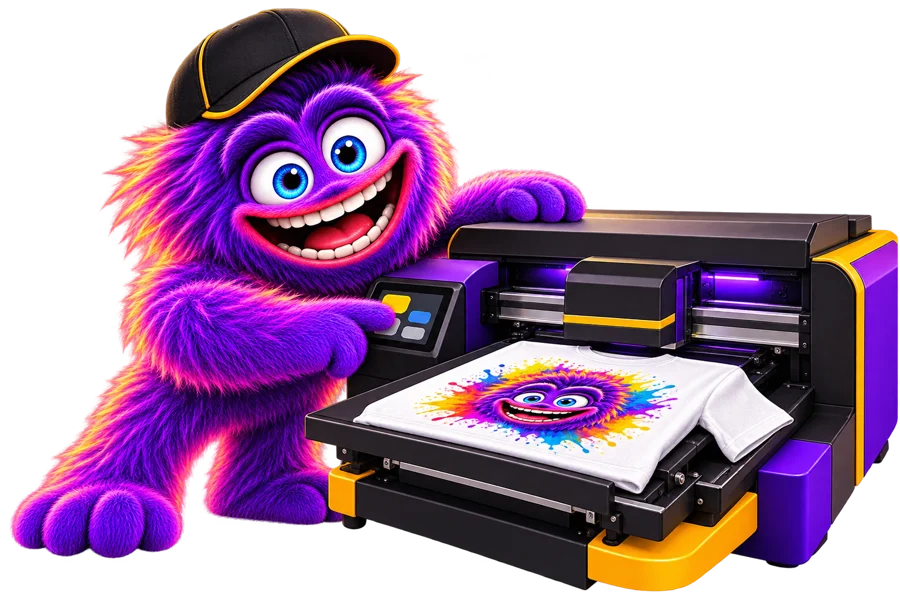 Mascote ADN — Impressão DTG