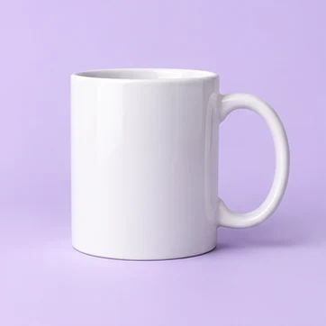 Caneca branca 330 ml — imagem ilustrativa