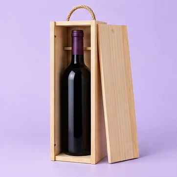 Caixa de vinho — 1 garrafa — imagem ilustrativa
